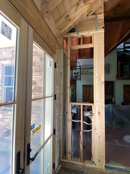 Cabin Great Room Drywall & Finish: photo 4 of 21